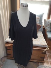NWT NEW Calvin Klein Gray Cable Knit Flutter Kimono Sleeve Sweater Dress Small