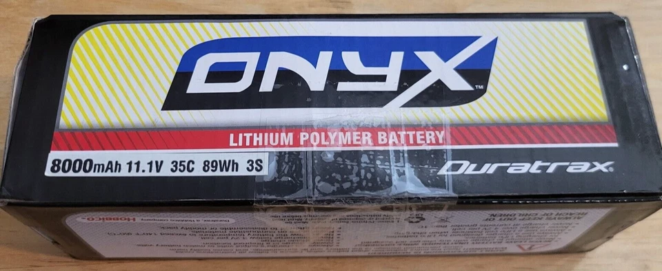 Duratrax #DTXC1995 8000mAh 3S, 11.1V 35C, Deans connector, Lipo Battery (NOS) - Image 2 of 3