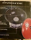 Ovente Portable Charcoal Grill Dual Venting System Enamel Coated GQR0400BR