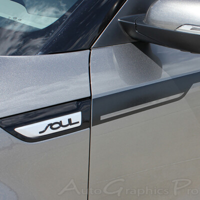 ENSOUL Upper Door Stripes Decals Vinyl Graphics fits 2014-2019 Kia Soul by AGP