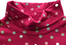 New Ugly Christmas Sweater RED AND GREEN MintsTURTLE NECK Girls XL sz 14/16
