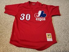 Montreal Expos Tim Raines 30 Mitchell  Ness Jersey Cooperstown Sz Large Used
