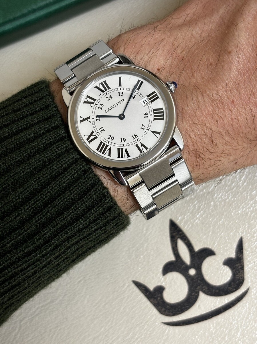 Cartier Ronde de Cartier White Men's Watch 2934 for sale online