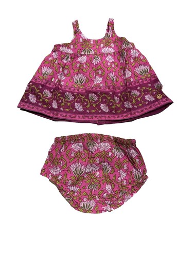 PINK CHICKEN Girls Sleeveless Dress Cotton Colorful Balloon Print Lined 8Y  NEW | eBay