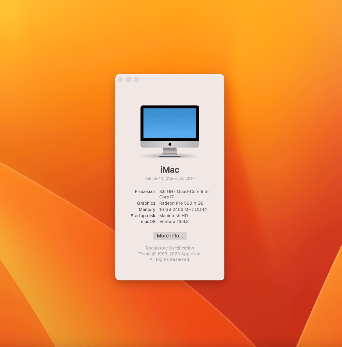 2017 iMac 21.5 4K Retina | 3.6GHz i7 4-Core | 16GB | 1 TB 2017 iMac 21.5 4K Retina | 3.6GHz i7 4-Core | 16GB | 1 TB