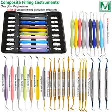 Dental Composite Filling Restorative Instruments with Silicone Handle INSTUMAX®