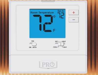PRO1 IAQ Pro1 T721 Non-Programmable 2H/1C Heat Pump Thermostat , Blue