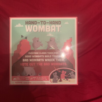 Hand to Hand Wombat Game by Exploding Kittens New Party Board Game Ages 7+  