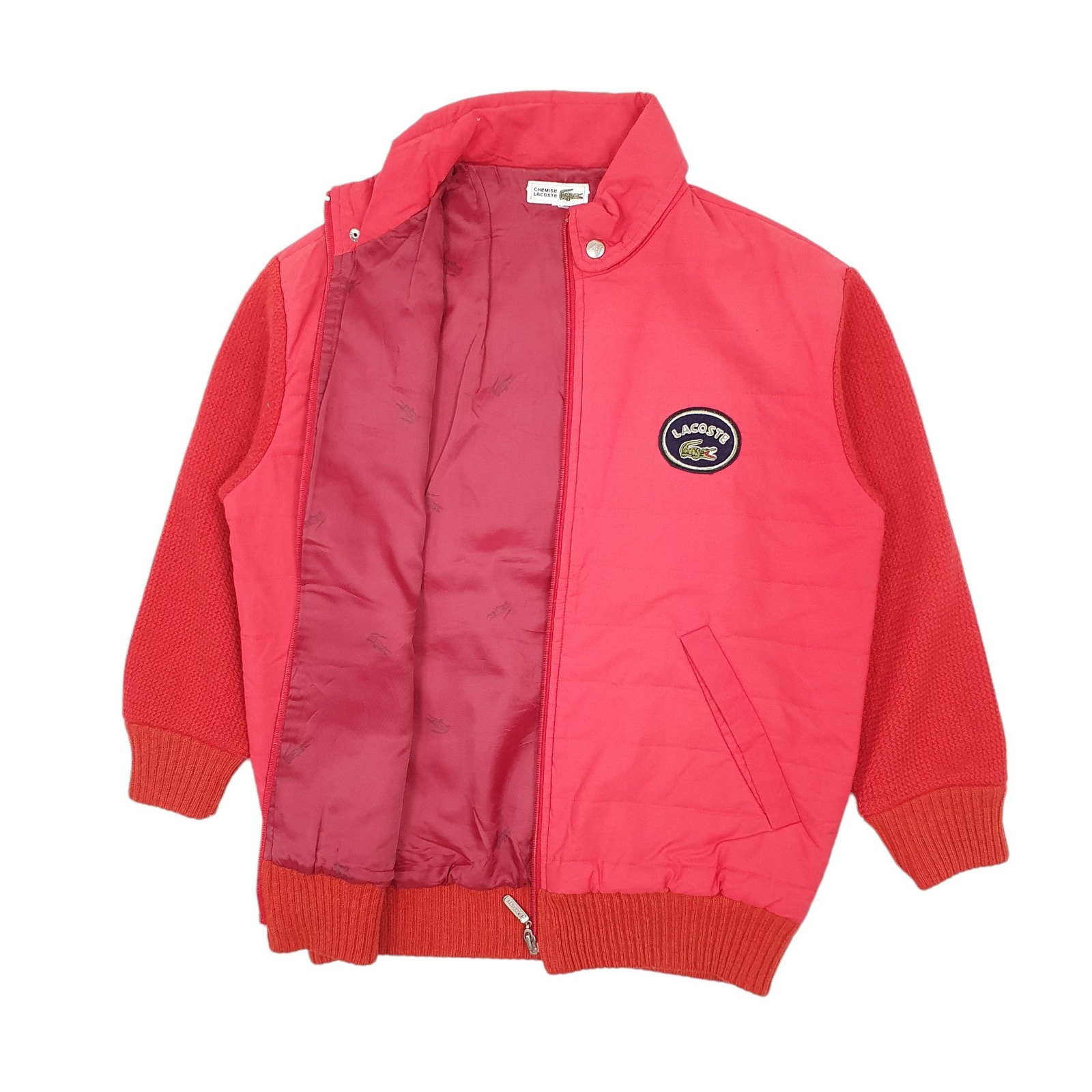 LACOSTE Bomber Jacket Coat Insulated Quilted Womens L image 2