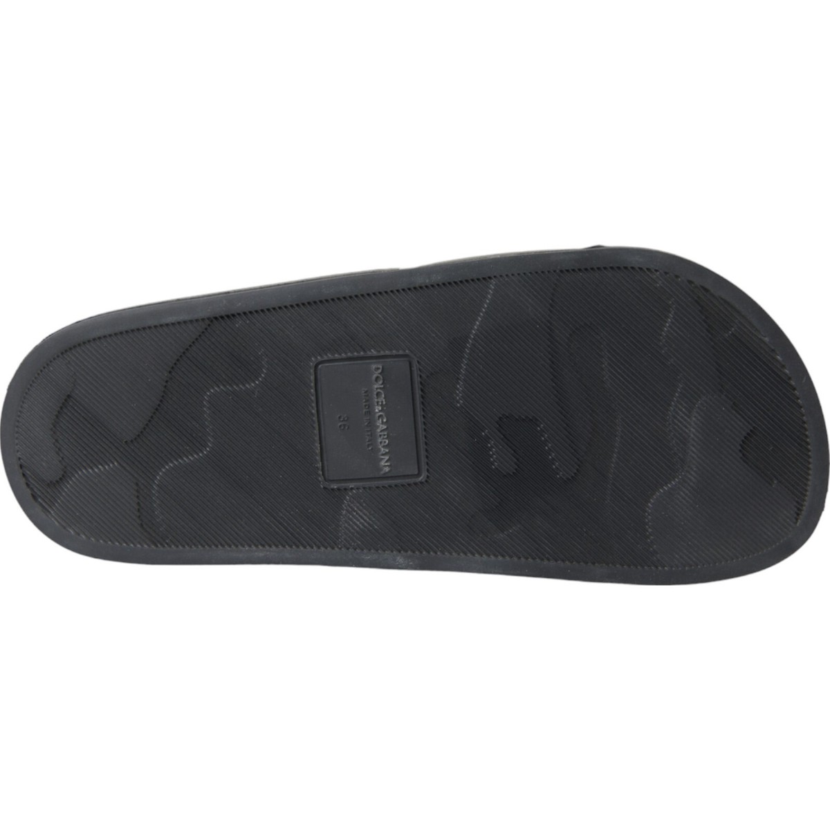 DOLCE ＆GABBANA　36　ブラック　黒 DOLCE & GABBANA Shoes Black Leather Love Heart Sneakers