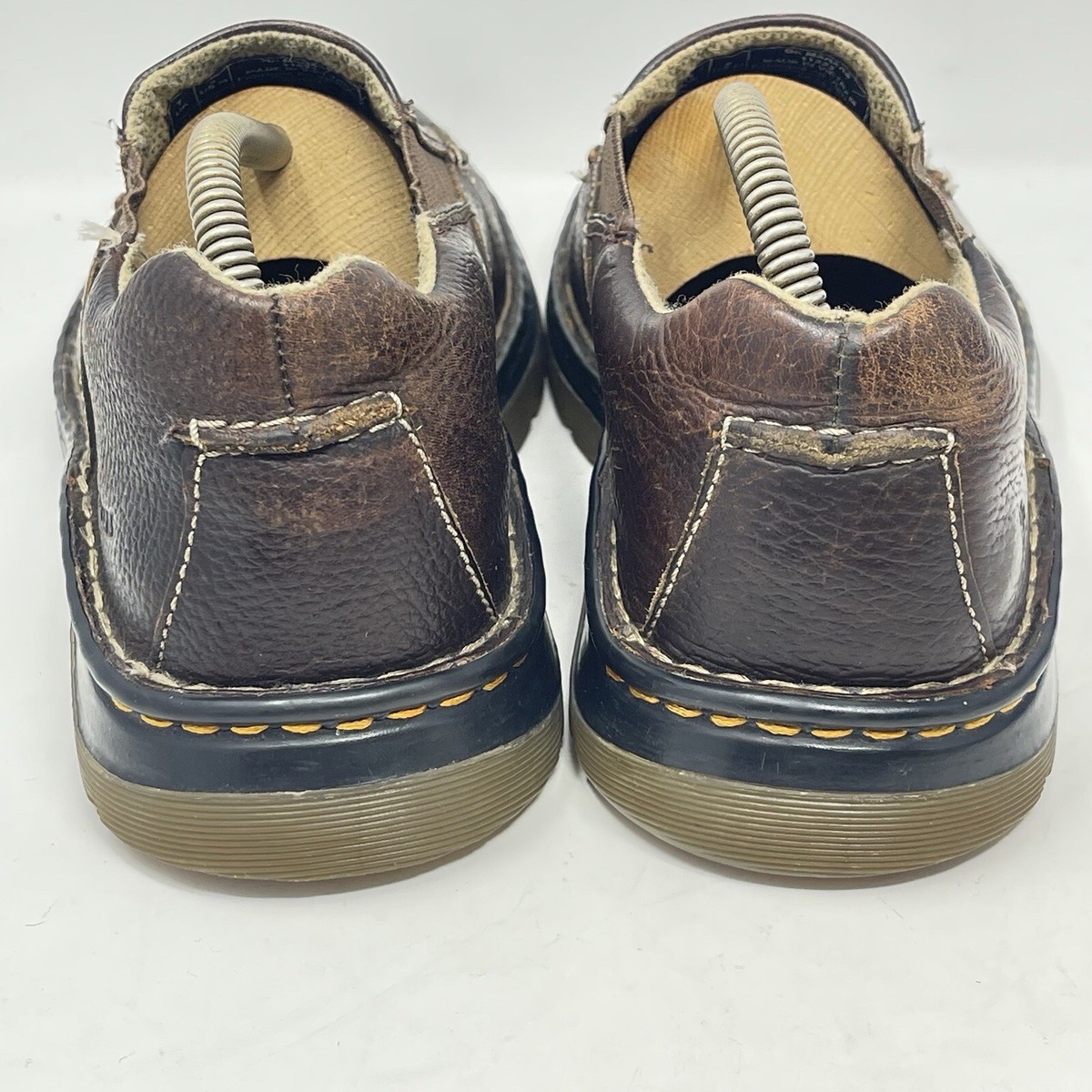 Dr. Martens 11233 Mens Brown Leather Slip On Loafers Shoes Size 11 US AW004 Dr Martens Pebbled Leather Slip-on Loafers Men main image 4