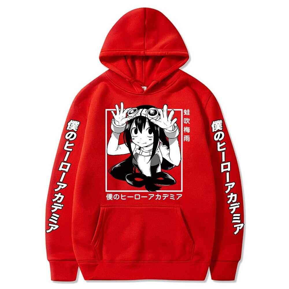 My Hero Academia Tsuyu Asui Froppy Hoodies Anime Men Women Sweatshirt  Pullovers | eBay