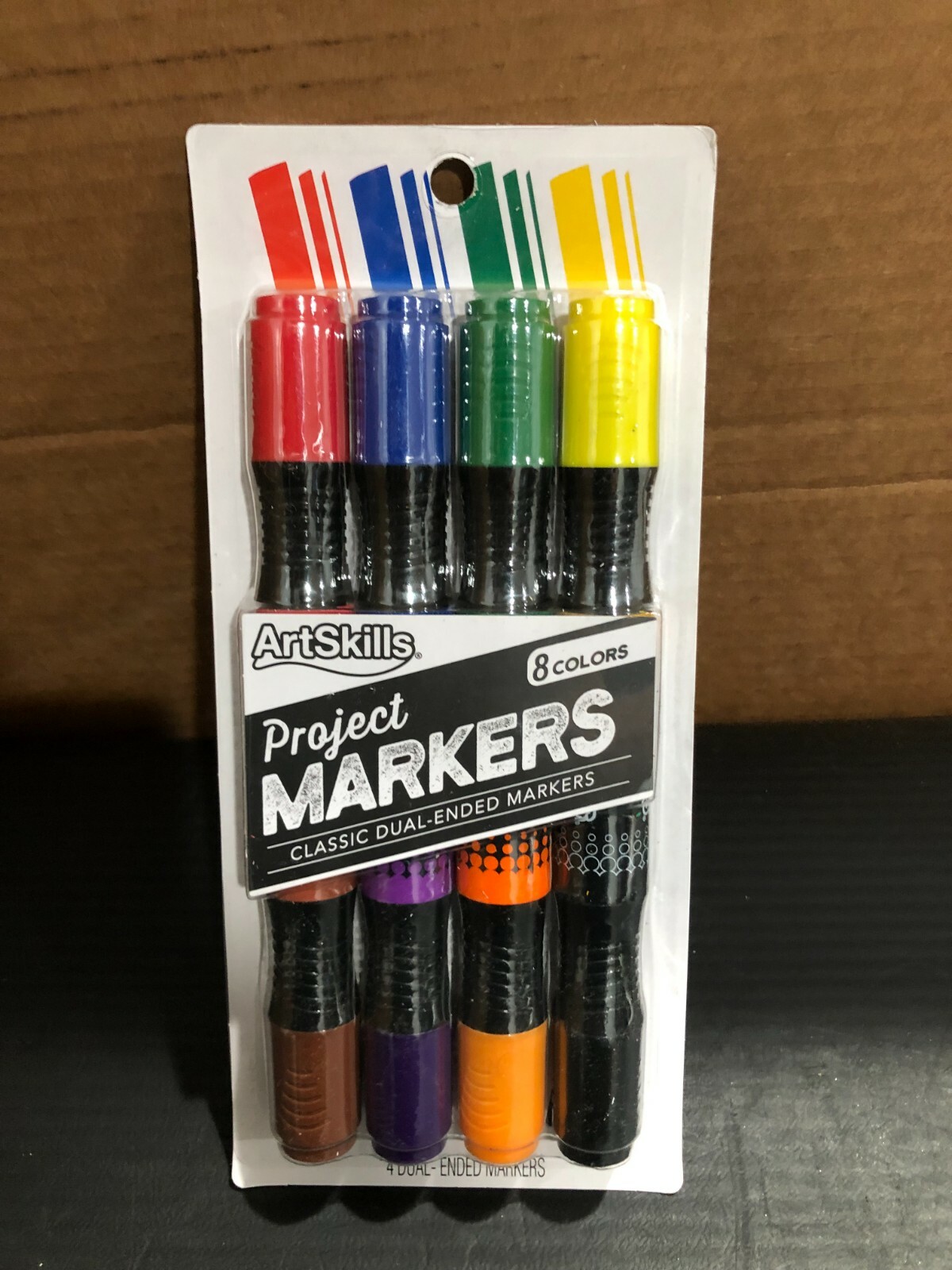Artskills PA-4602 Poster Markers 4 Dual-Ended Markers 8 Colors, FREE SHIPPING