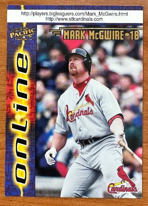 Mark McGwire - 1998 Pacific Online (#621) Gold (web code card)