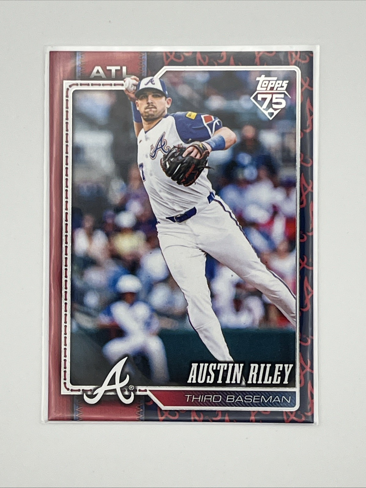 2026 Topps Series 1 Austin Riley #238 Team Color Border Variation Braves SP