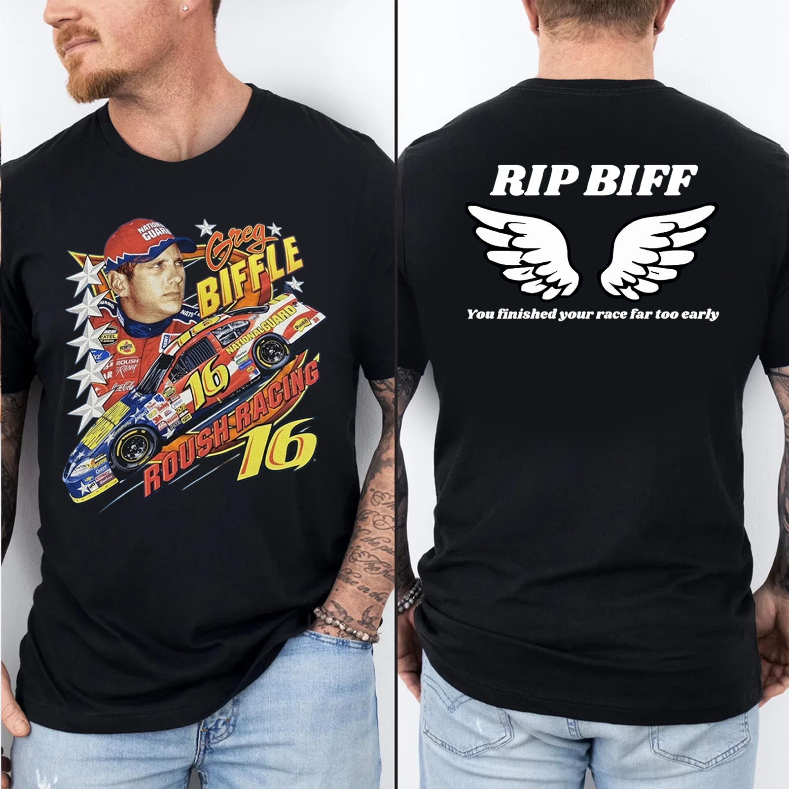 Greg Biffle Memorial Tribute RIP Racing Legend Both Sides Shirt S-5XL