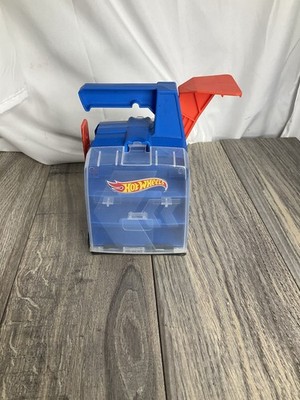 Hot Wheels Track Builder Display Launcher Carrying Case - Holds 6 Cars