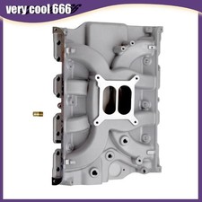 Dual Plane Satin Aluminum Intake Manifold For Ford Fe 390 406 410 427 428 V8