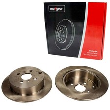 2X MAXGEAR BREMSSCHEIBEN HINTEN 269mm VOLL PASSEND FÜR TOYOTA COROLLA YARIS |
