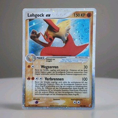 Lohgock ex Pokemon Karte Deutsch 90/100 EX Crystal Guardians