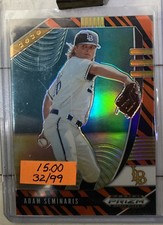 2020 Panini Prizm Draft Picks - Adam Seminaris #PDP141 Tiger Stripe Prizm /99...
