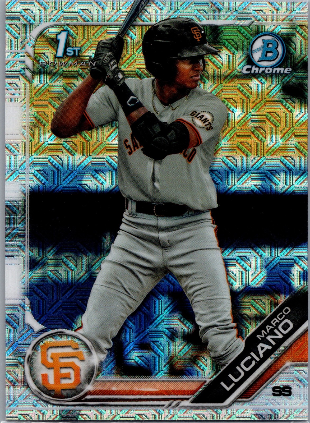 2019 Bowman #BCP-82 Marco Luciano Chrome Prospects Mojo Refractors