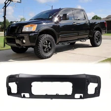 Black Front Bumper For 2008-2015 Nissan Titan Primed For PRO-4X S and SV Models