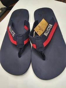 Hollister waxer mascot/Beach Scene Flip Flops with navy blue Straps Hollister | Shoes | Hollister Waxer Mascotbeach Scene Flip  main image 4