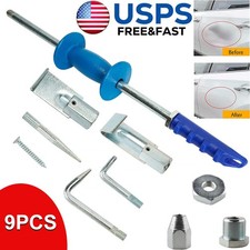 9 Pcs Dent Puller Slide Hammer Auto Body Dent Repair Tools Kit Auto Truck 5lb