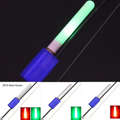 LED Nachtfischerstock Licht Rod Clip Spitze Angeln Glow Lightstick Bissanzeig