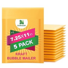 Kraft Bubble Mailers 5 Pack Shipping Mailing Packing Padded Envelopes #1 (7...