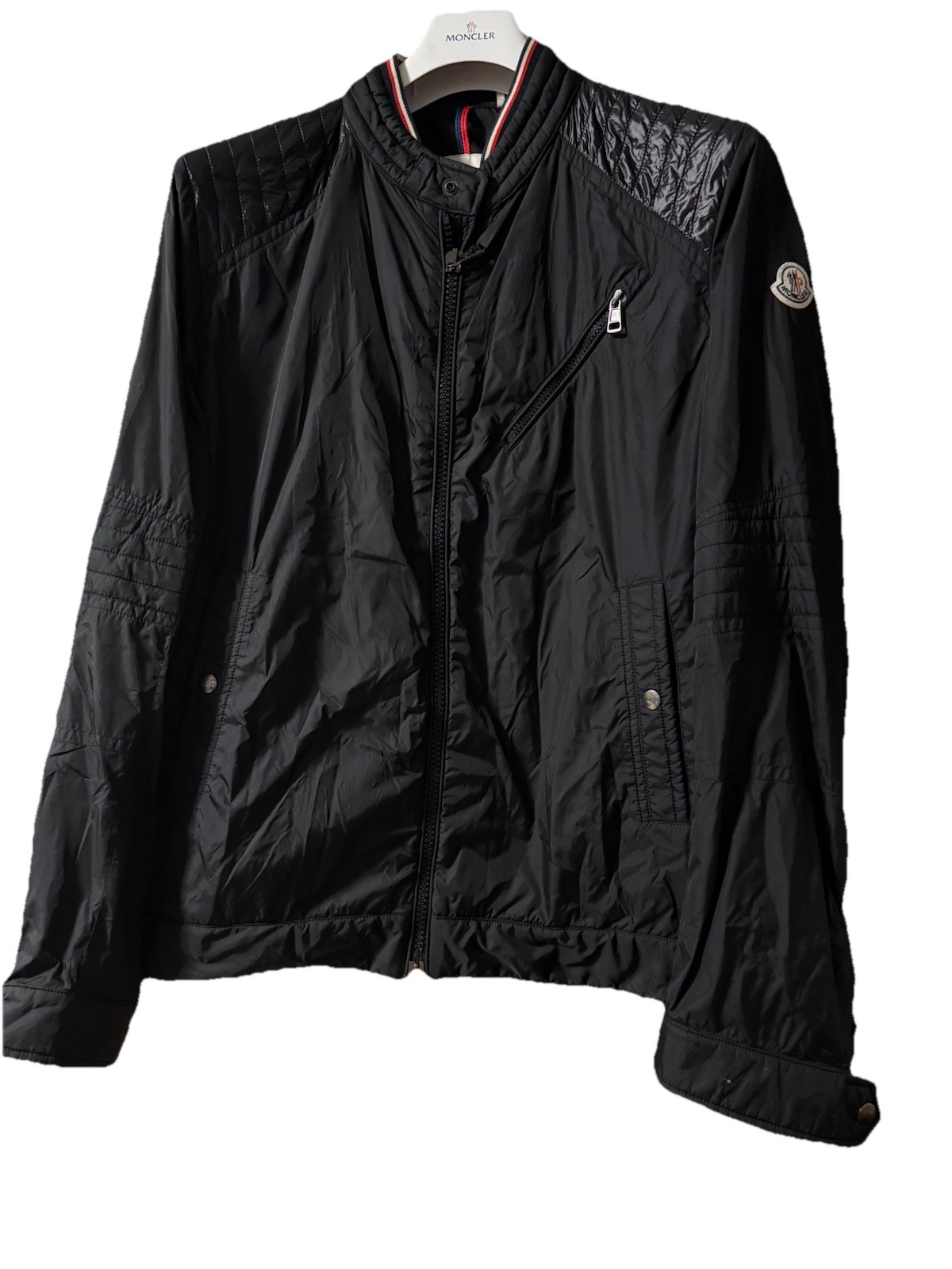 Genuine Moncler Agard Giubbotto Jacket, Size 6, With Hood In Collar