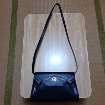 LANVIN almost unused black shoulder bag Ladies Woman's Beauty Product