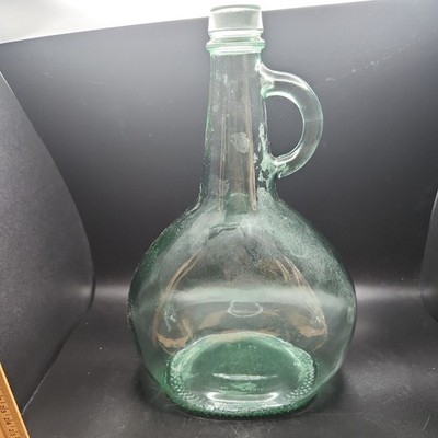 Antique Green Glass Wine Liquor Jug 1/2 Gallon Almaden Vineyards wine jug.