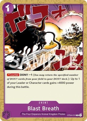 One Piece Blast Breath (Revision) (ST04-016/33) Revision Pack Cards LP