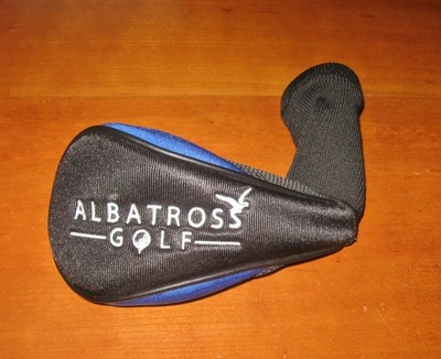 Albatross Golf Club Head Cover - Black Blue Soft Cover Elite Quality Golf Cover