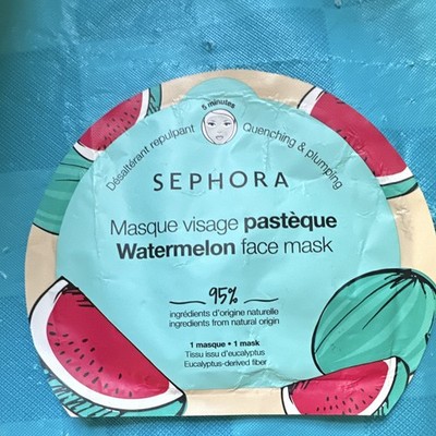 Sephora Collection Watermelon Extract Hydrating Plumping Sheet Face Mask 0.8 oz