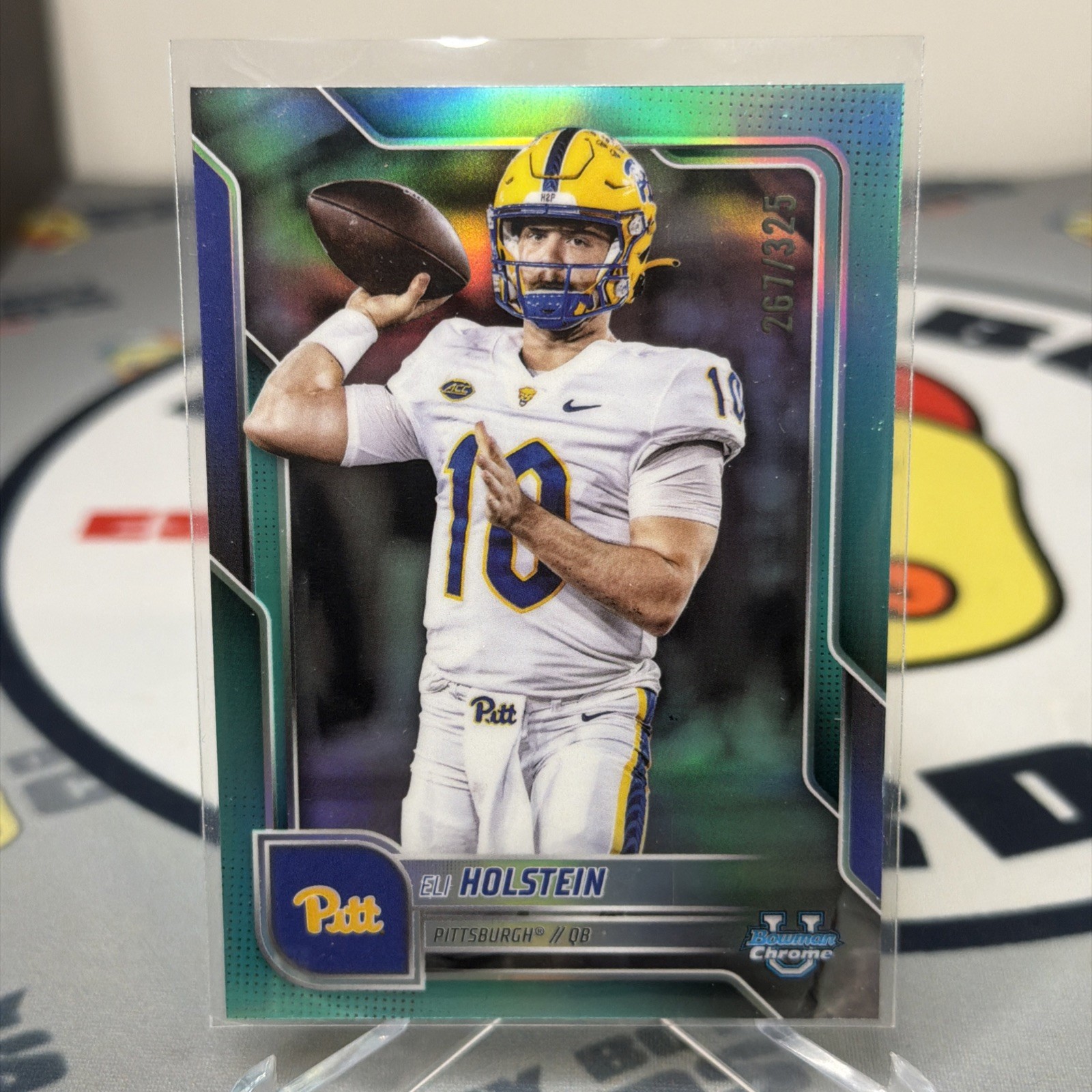 2025 Bowman U Chrome #194 Eli Holstein Aqua /325 Pittsburgh