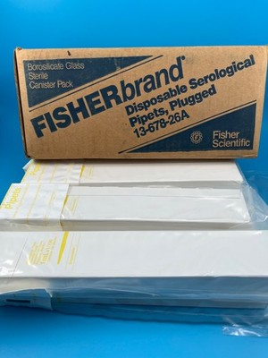 Fisherbrand 13-678-26A Sterile Serological Pipets 1 mL in 1/100mL 300 pcsEXPIRED