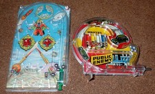 Two Marx Handheld Pinball Games, Public Enemy & a Spaceman