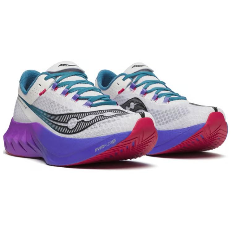 Saucony Endorphin Pro 4 Low Top Running Shoes Men's White Purple