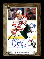 2024-25 Upper Deck Engrained Icons John MacLean Beehive Portrait Signatures