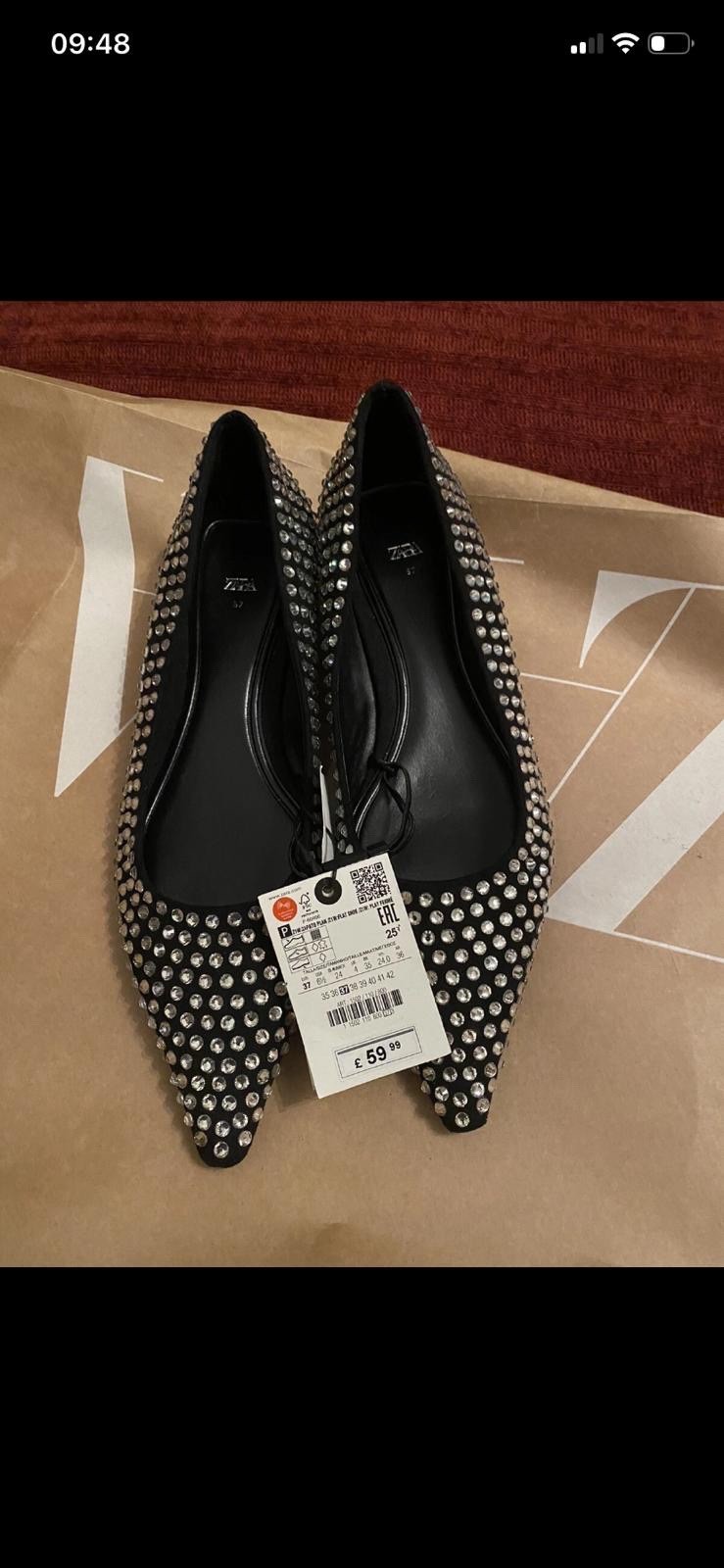 PISOS BALLET ZARA CON PEDRERÍA