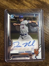 Dominic Hamel 2021 Bowman Draft #CDA-DH Chrome Draft Pick Autographs Auto