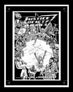 Alex Ross Justice Society of America #1 Rara Produzione Art Cover Monotona