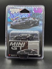 Mini GT 1:64 Lamborghini LB-Silhouette WORKS MURCIELAGO GT- Evo Black 1053-P10