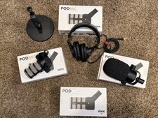 4 Each Rode PodMic Dynamic Podcasting Microphones and So Much MORE  