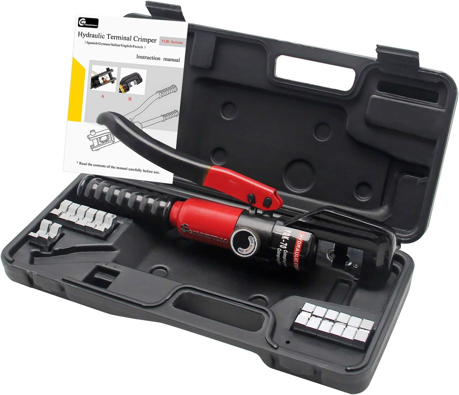 Pinza Crimpatrice Meccanica YQK-70 6T per Rame/Alluminio/Plastica/Pex/Pb Con Gam