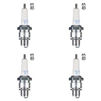 NGK ZüNdkerze BR7HS 4122 4Er Set (FüR: Benelli Pepe LX 50 PJ00 - 2 Takt 08-12 )
