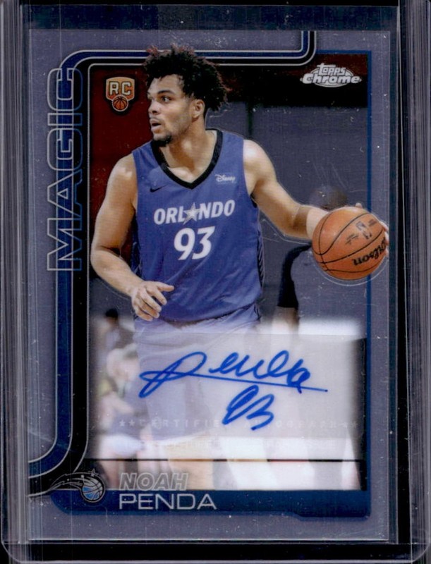 2025-26 Topps Chrome Noah Penda Auto Autograph RC #TCAR-NP Magic Rookie